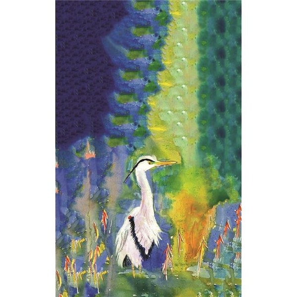 Betsy Drake Betsy Drake KT329 D&Bs Blue Heron Kitchen Towel - KT329