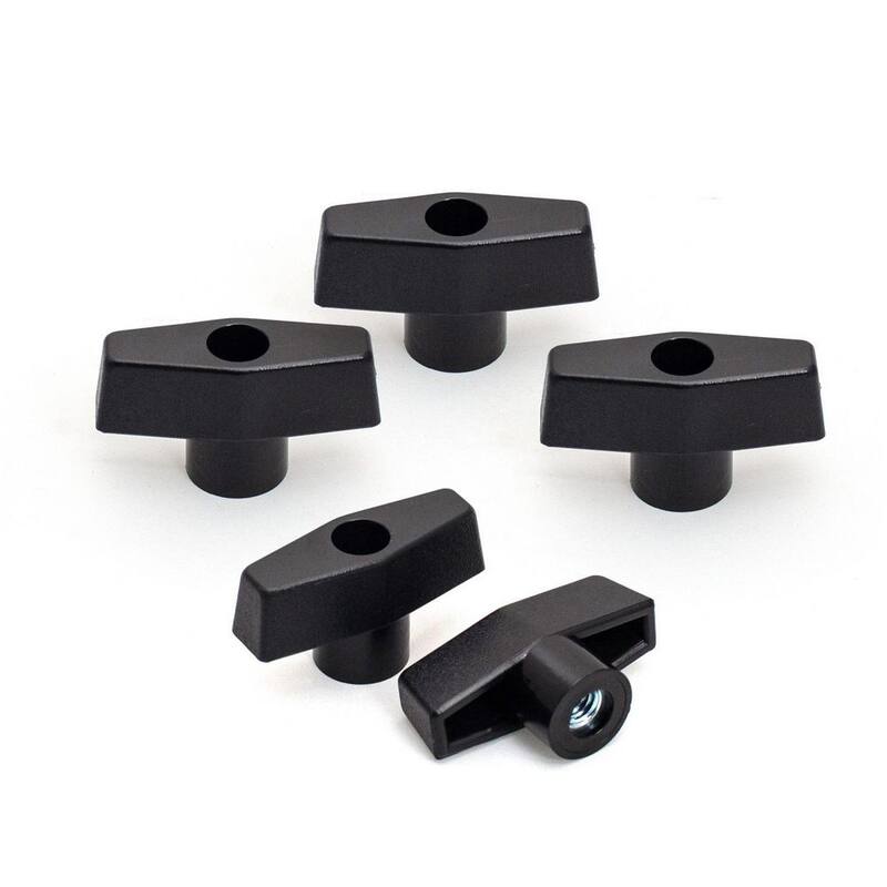 POWERTEC 1/4 in. - 20 Perilla de Paso (paquete de 5) - QNB3001