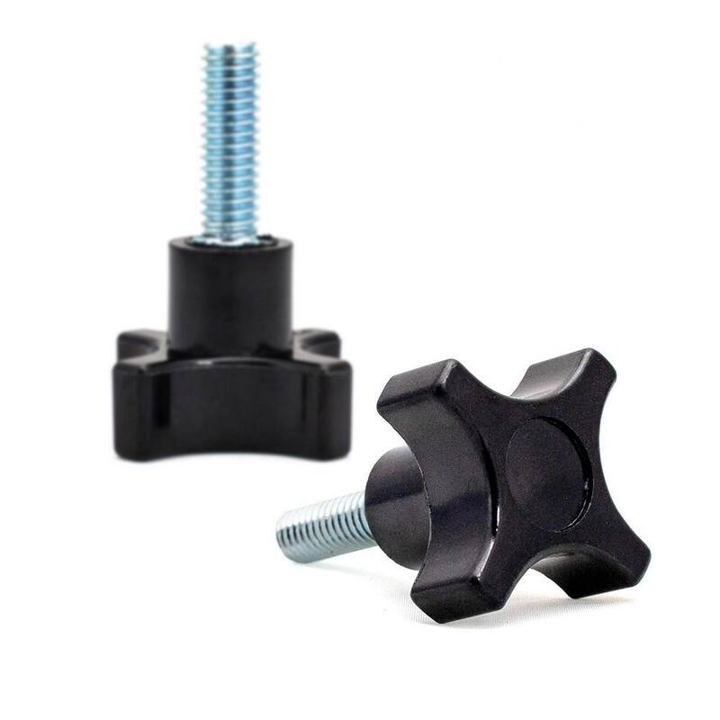 POWERTEC 1/4 pulgadas -20, Perilla de perno de 4 puntos (Paquete de 5) - QNB3008