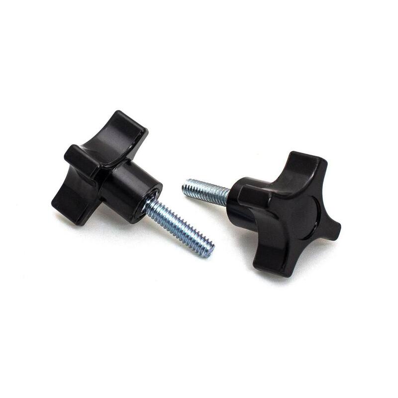 POWERTEC 1/4 pulgadas -20, Perilla de perno de 4 puntos (Paquete de 5) - QNB3008