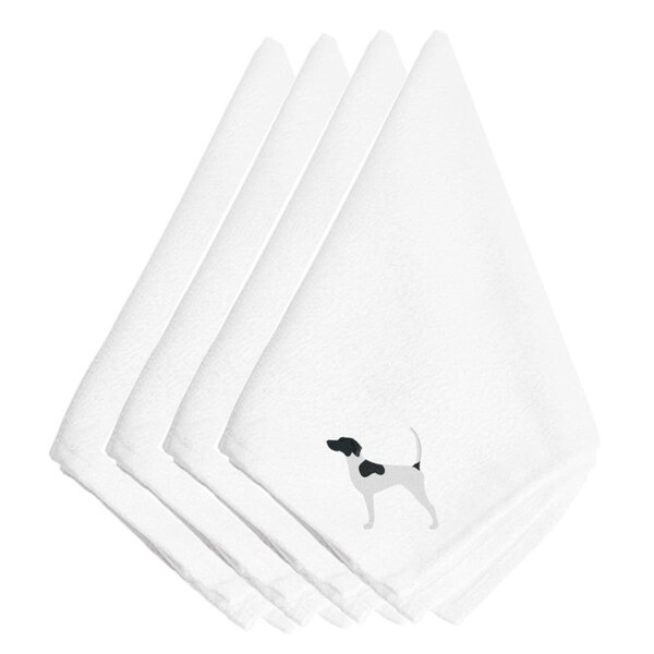Carolines Treasures English Pointer Embroidered Napkins, Set of 4 - BB3395NPKE