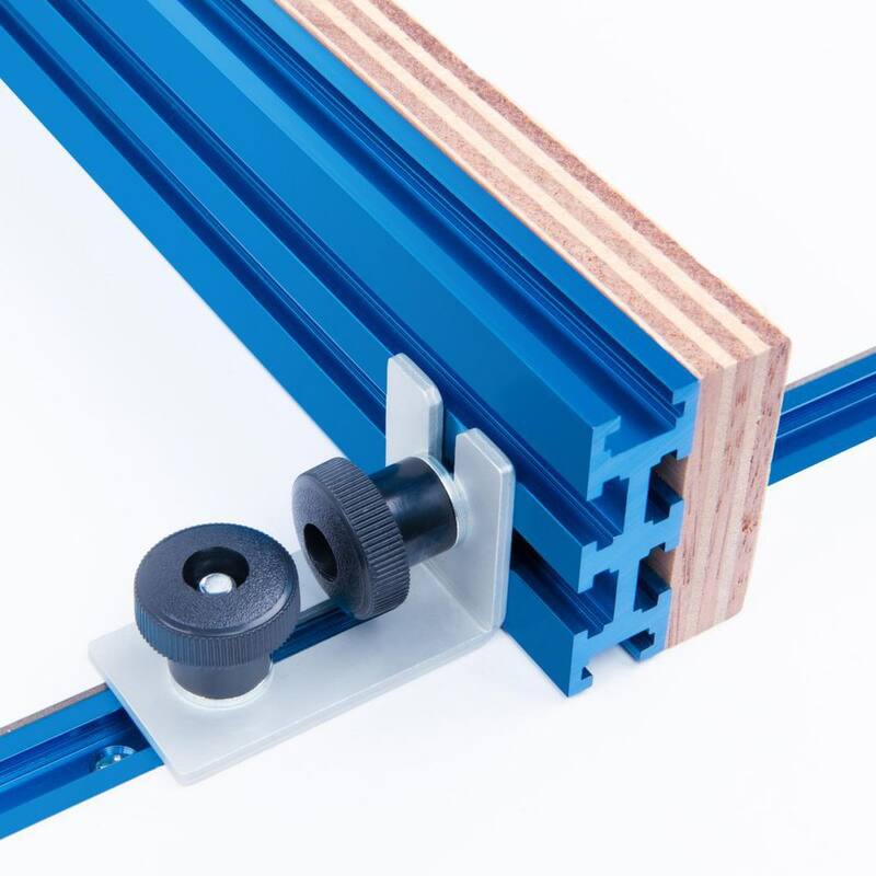 POWERTEC 36 pulgadas x 2-1/4 pulgadas Riel T Universal Multifuncional de Aluminio - 71182