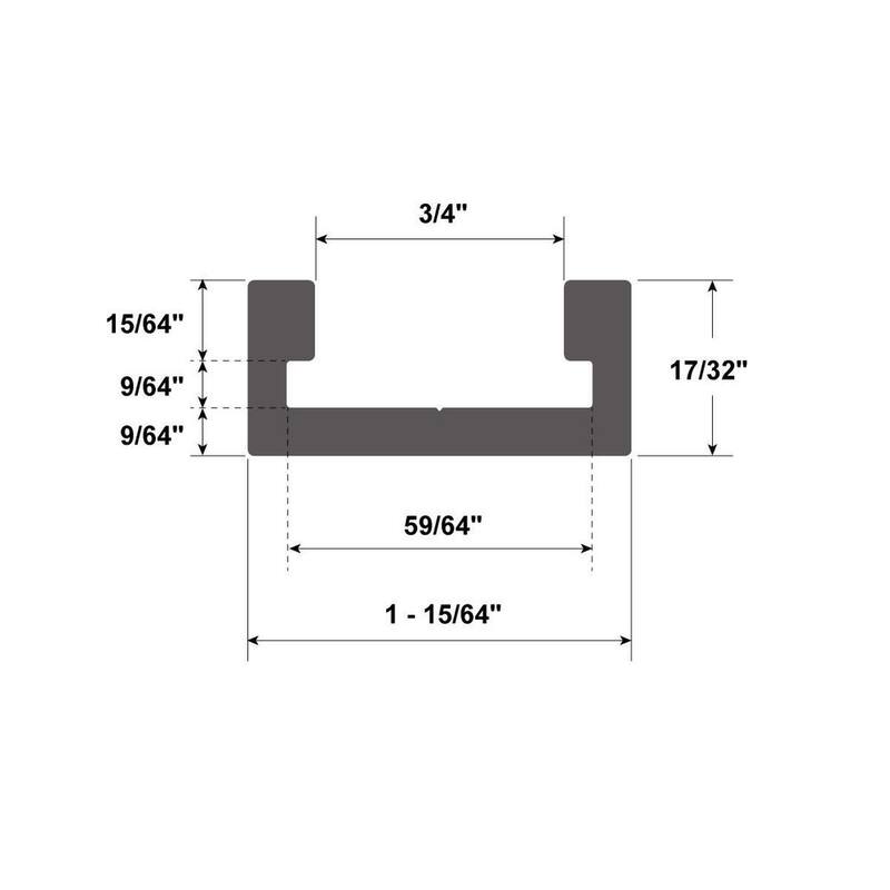 Banda en T de aluminio POWERTEC de 48 pulgadas - 71167