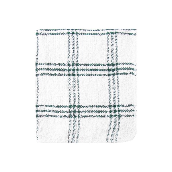 Ritz Value Basics Check Dish Cloth White Ground/Hunter Green Check - 9628145