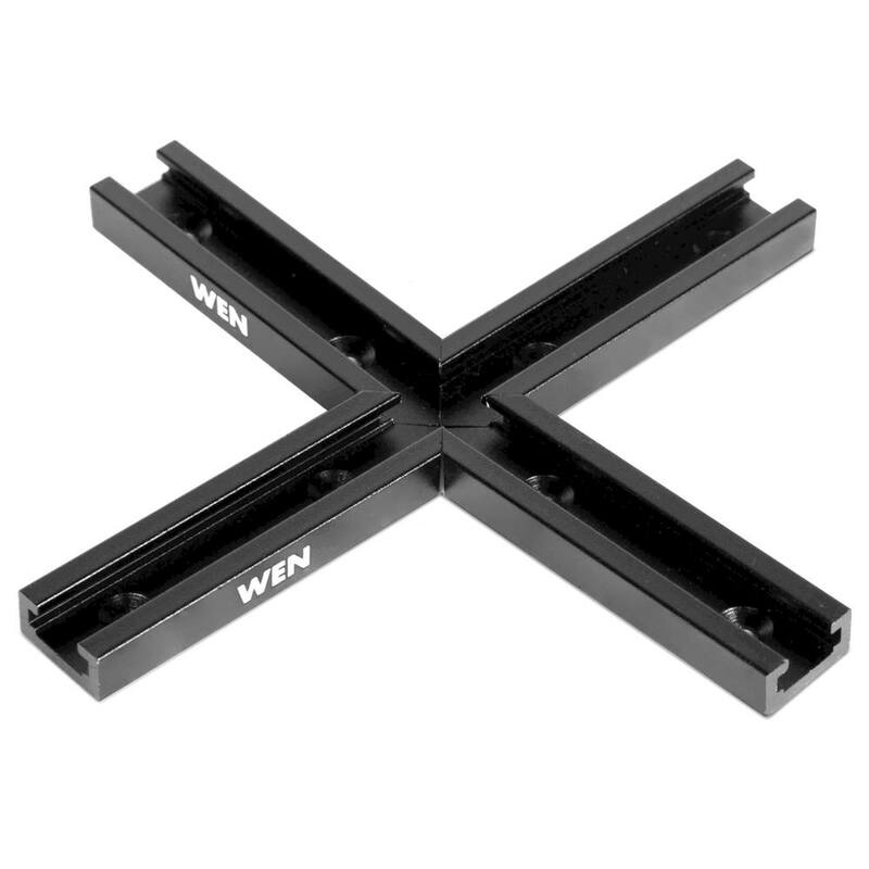 WEN 48 pulgadas Universal T-Track, sujetadores de sujeción y kit de intersección para trabajo en madera - WAT482