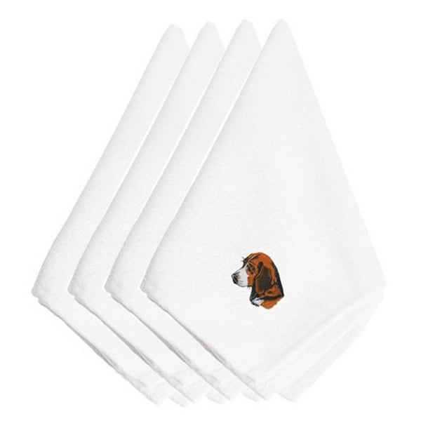 Carolines Treasures Beagle Embroidered Napkins, Set of 4 - EMBT2306NPKE