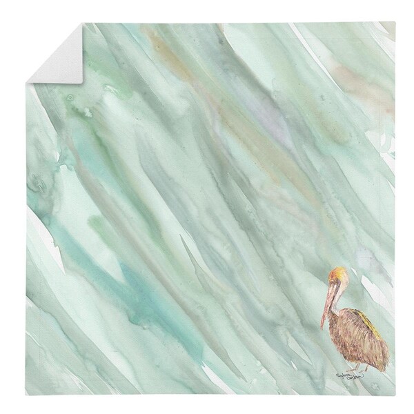 Carolines Treasures Brown Pelican on Sage Green Napkin - SC2063NAP