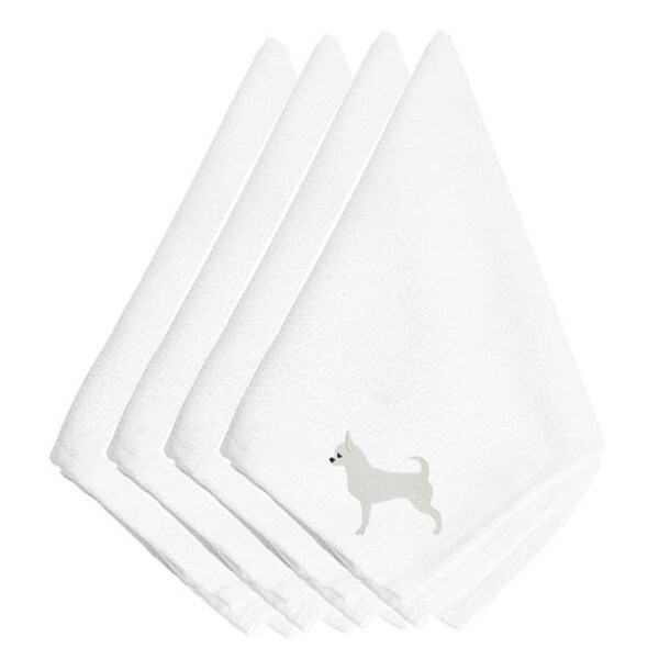 Carolines Treasures Carolines Treasures BB3450NPKE Chihuahua Embroidered Napkins; Set of 4 - BB3450NPKE