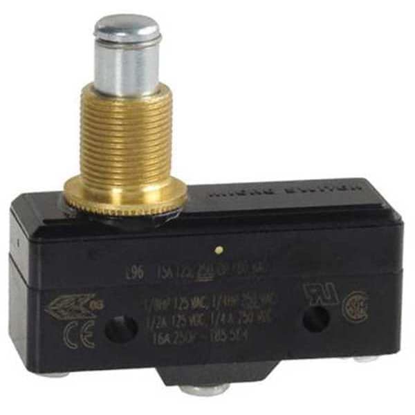 Interruptor de acción rápida industrial Honeywell, montaje en panel, actuador de pistón, SPDT, clasificación de contacto de 15A @ 240V CA - BZ-2RQ1T