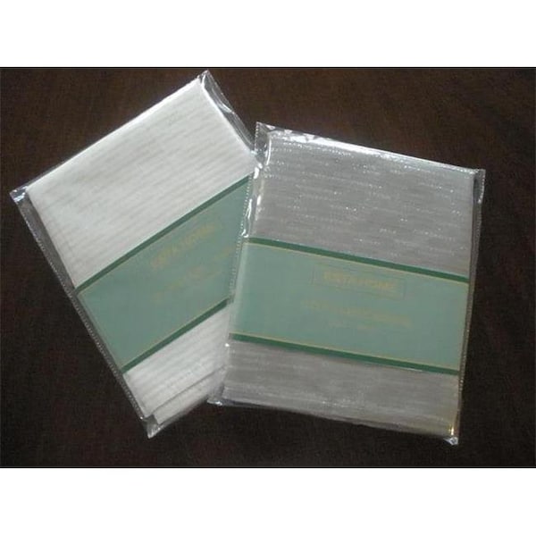 Tapestry Trading Tapestry Trading LJC1104-1717PK-S Goldthread Fabric Napkins Set; Silver - LJC1104/1717PK/S