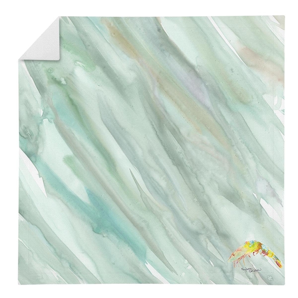 Carolines Treasures Shrimp No.2 on Sage Green Napkin - SC2066NAP