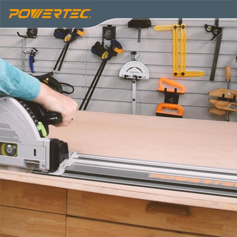SET DE UNIÓN DE RIEL GUÍA PARA SIERRA DE RIEL DE 110 PULGADAS PARA MAKITA/FESTOOL, 2x55 PULGADAS DE RIEL GUÍA, ADAPTADOR DE RIEL PARA ROUTER, CONECTORES DE RIEL - 72079N