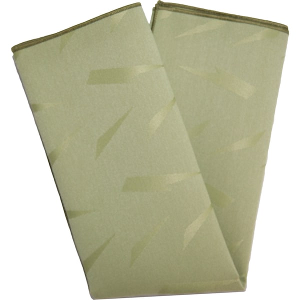 Carlisle Foodservice Aspen Damask Napkin, 17"x17", Sage, PK12 - 53931717NM147