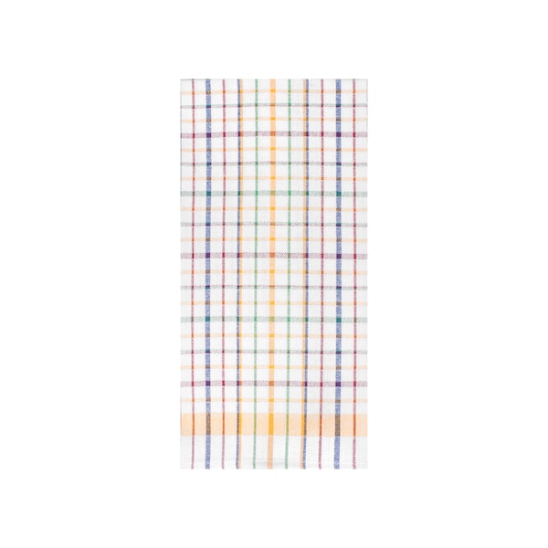 Ritz Wonder Kitchen Towel 100% Cotton Flat Woven Lintless White Ground - 11799