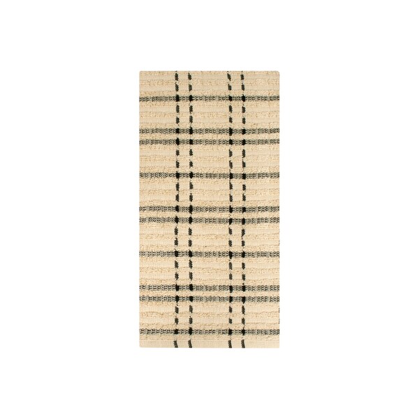 Ritz Royale Check Kitchen Towel 100% Cotton Terry Black/Latte - 13099