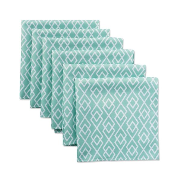 Fastfood Diamond Print Outdoor Napkin - FA1525272