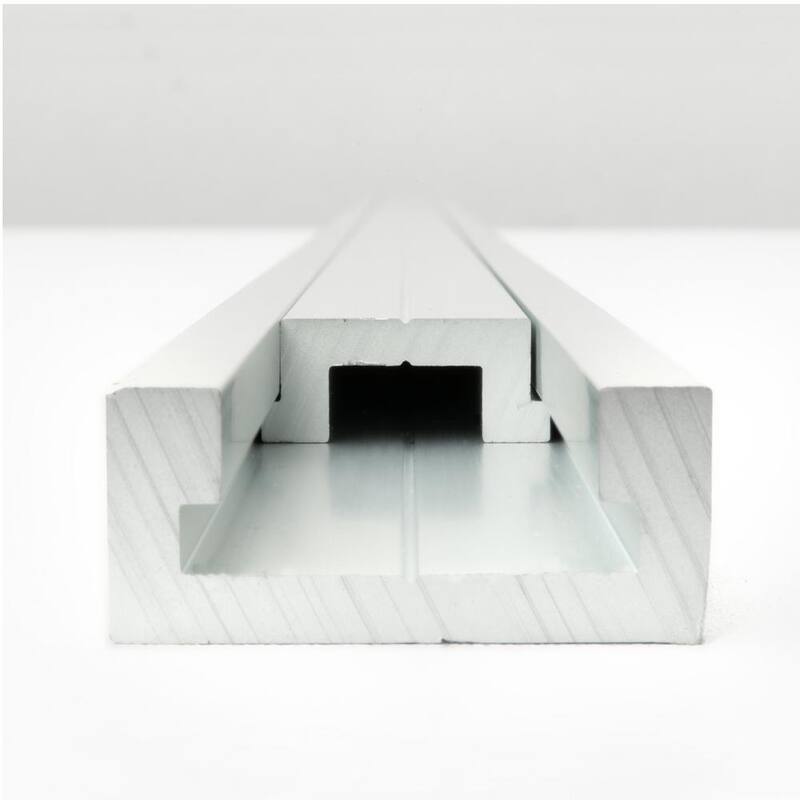 Riel en T de Aluminio de 32 pulgadas de POWERTEC con 10 pernos de bloqueo para ranuras de inglete de 3/4" x 3/8", tamaño de rosca 1/4"-20, 2" de longitud - 71817