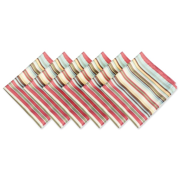 Fastfood 20 x 20 in. Summer Stripe Outdoor Napkin - FA2567189