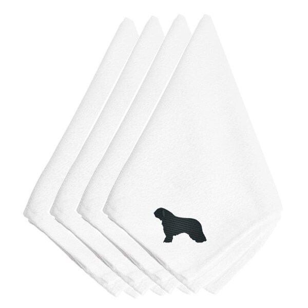 Carolines Treasures Spanish Water Dog Embroidered Napkins, Set of 4 - BB3415NPKE