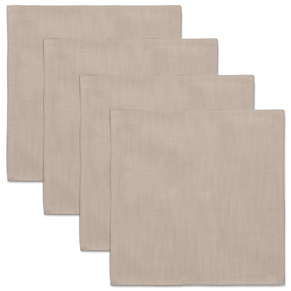 Heritage Lace 18 x 18 in. Natural Wovens Napkin - Oyster, 4PK - FNW-NPO-S
