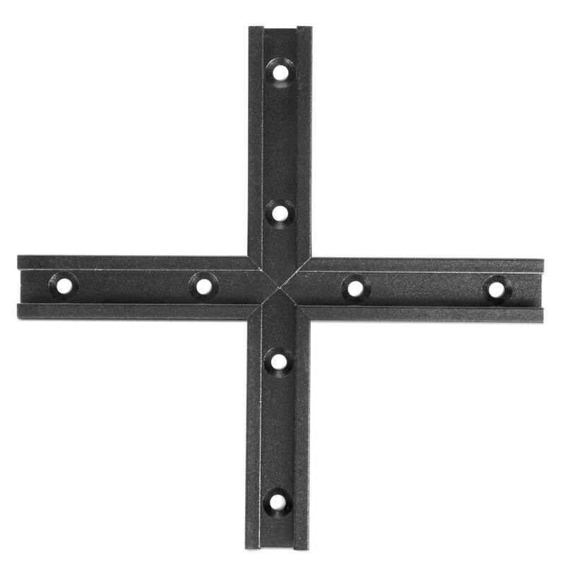 Kit de intersección de riel en T universal de 6 pulgadas para carpintería - WAT001