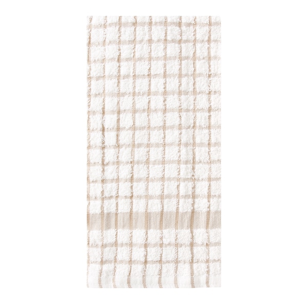 Ritz Concepts Coordinate Kitchen Towel 100% Cotton Terry Natural/Taupe - 10800