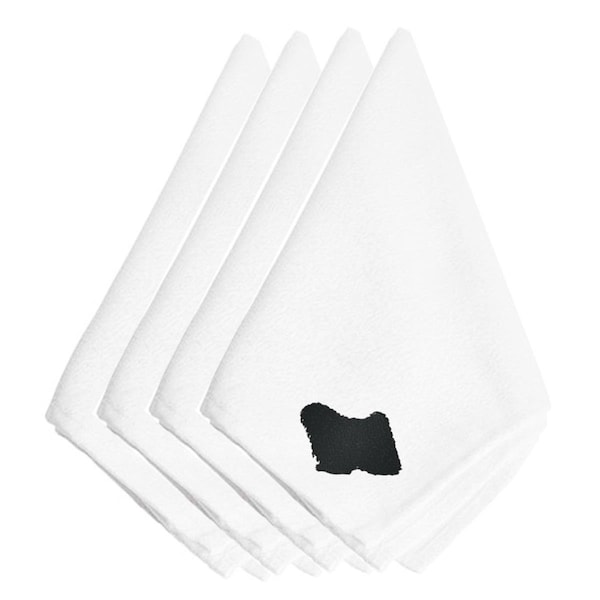 Carolines Treasures Puli Embroidered Napkins, Set of 4 - BB3463NPKE