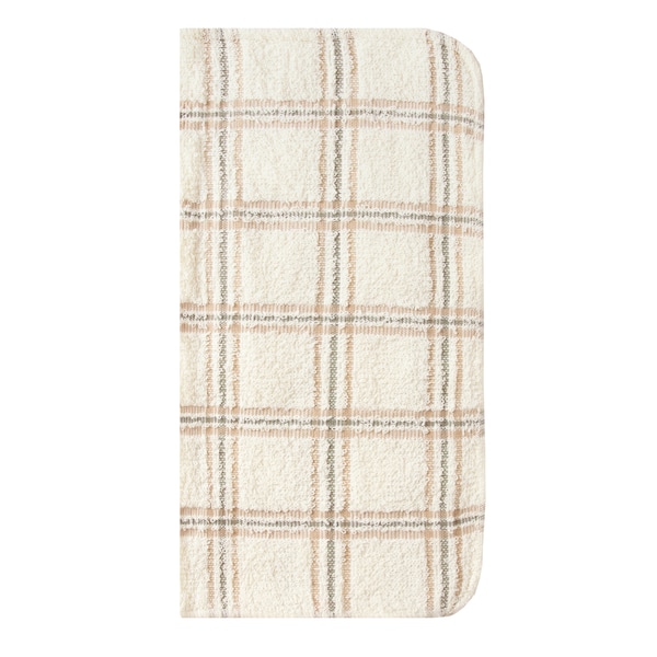 Ritz Concepts Dish Cloth 100% Cotton Terry Check Natural/Taupe/Pewter - 20400