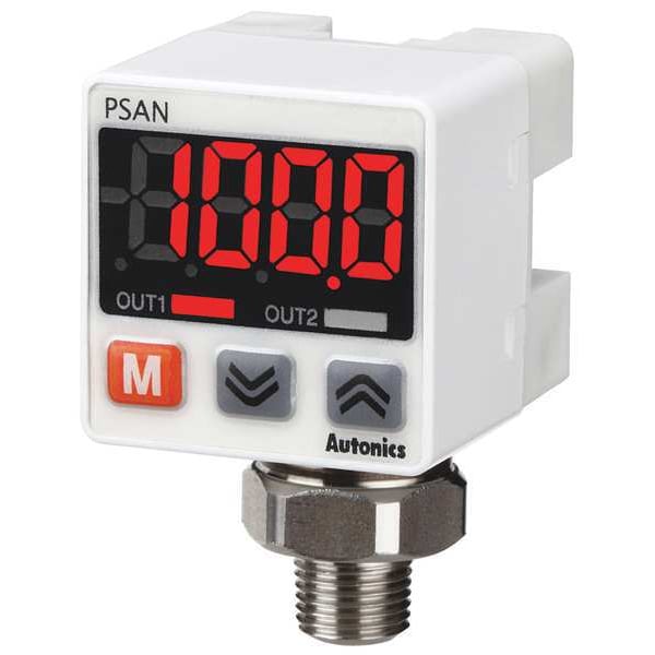 Sensor de presión de aire y vacío de Autonics, 1 a 5VDC - PSAN-V01CPV-NPT1/8