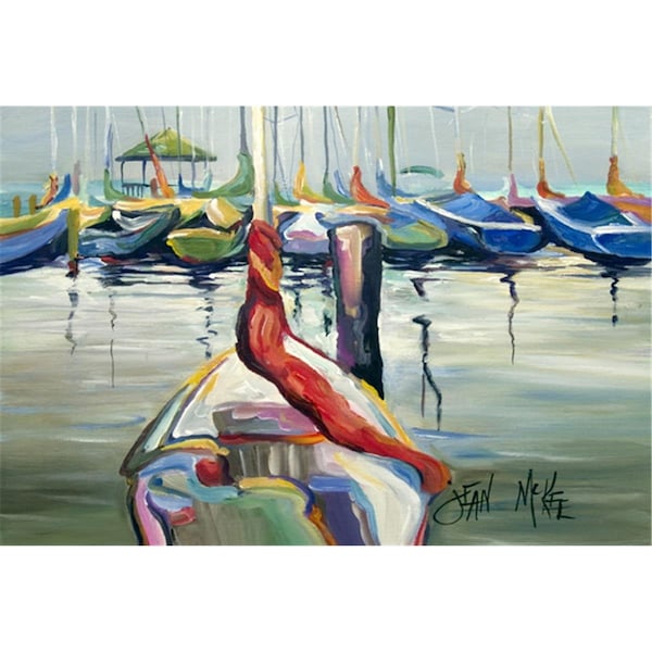 Carolines Treasures Lasalle Sailboats Fabric Placemat - JMK1056PLMT