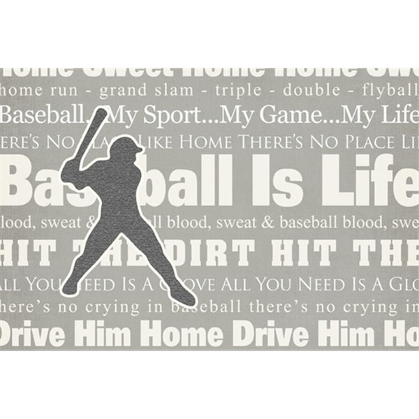 Carolines Treasures Baseball Is Life Fabric Placemat - SB3078PLMT