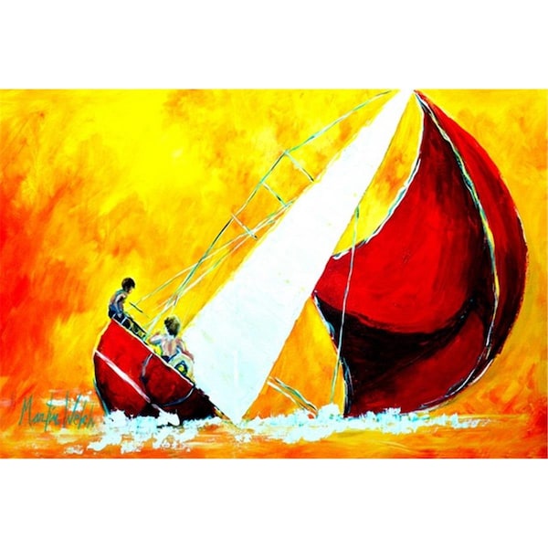 Carolines Treasures Sailboat Break Away Fabric Placemat - MW1211PLMT