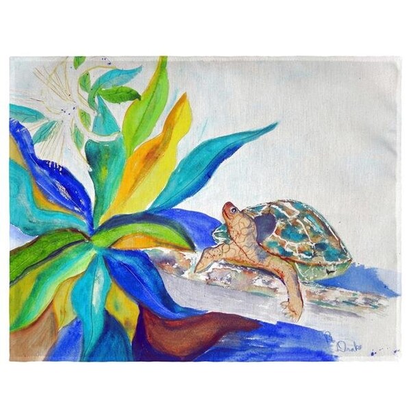Betsy Drake Betsy Drake PM1071 Turtle & Lily Place Mat - Set of 4 - PM1071