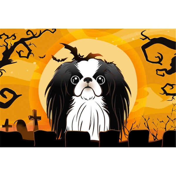 Carolines Treasures Halloween Japanese Chin Fabric Placemat - BB1788PLMT