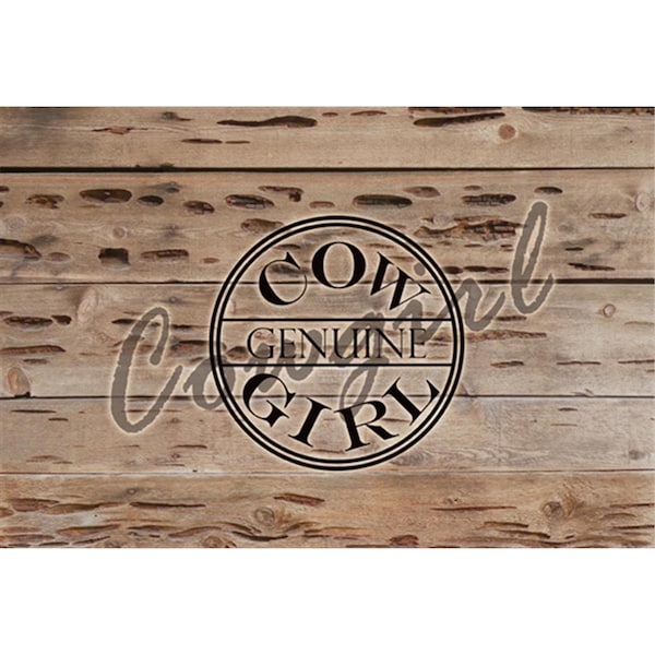 Carolines Treasures Genuine Cow Girl Branded Fabric Placemat - SB3056PLMT