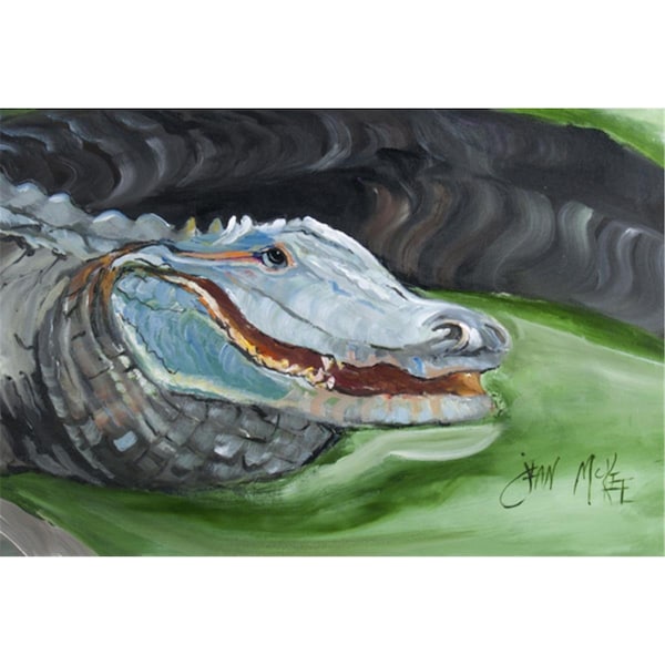 Carolines Treasures Blue Alligator Fabric Placemat - JMK1003PLMT