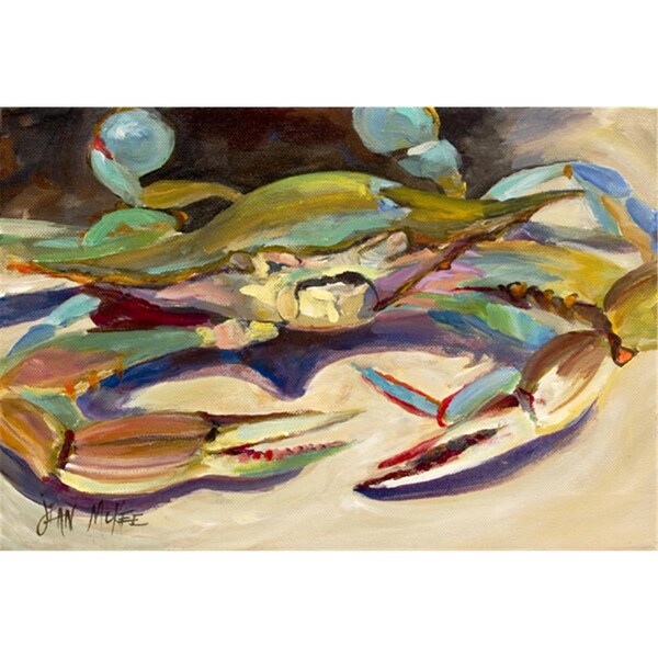 Carolines Treasures Blue Crab Tail Fin Fabric Placemat - JMK1101PLMT