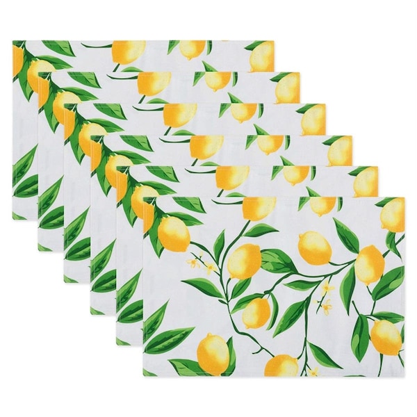 Fastfood Lemon Bliss Print Outdoor Placemat - FA2567380