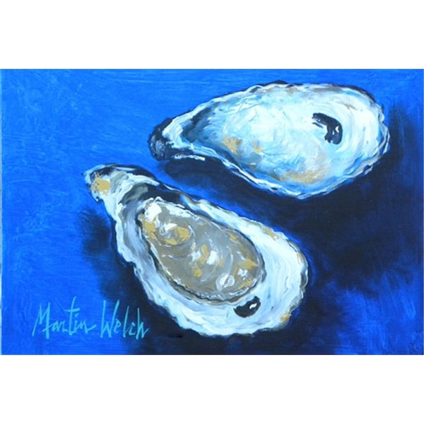 Carolines Treasures Oysters Seafood Four Fabric Placemat - MW1095PLMT