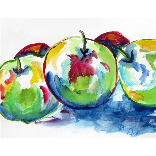 Betsy Drake Betsy Drake PM818 Three Apples Place Mat - Set of 4 - PM818