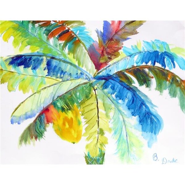 Betsy Drake Betsy Drake PM1094 Big Palms Place Mat - Set of 4 - PM1094