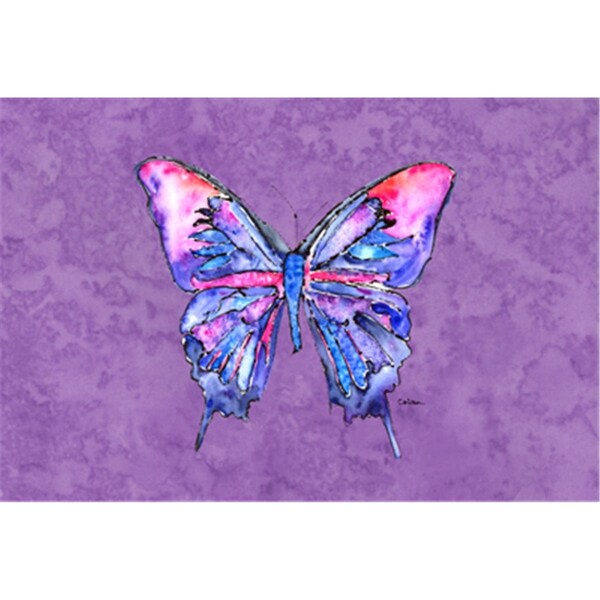 Carolines Treasures Butterfly On Purple Fabric Placemat - 8860PLMT