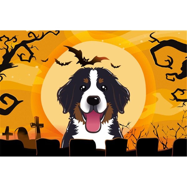 Carolines Treasures Halloween Bernese Mountain Dog Fabric Placemat - BB1795PLMT