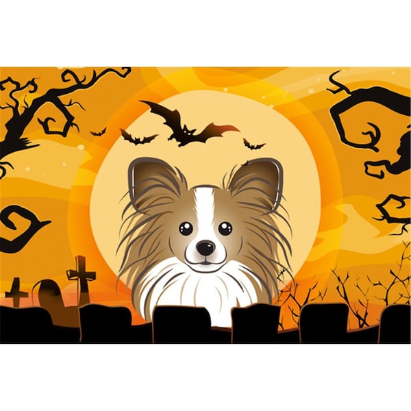 Carolines Treasures Halloween Papillon Fabric Placemat - BB1806PLMT