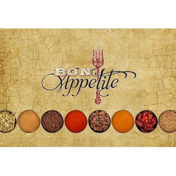 Carolines Treasures Carolines Treasures SB3089PLMT Bon Appetite And Spices Fabric Placemat - SB3089PLMT
