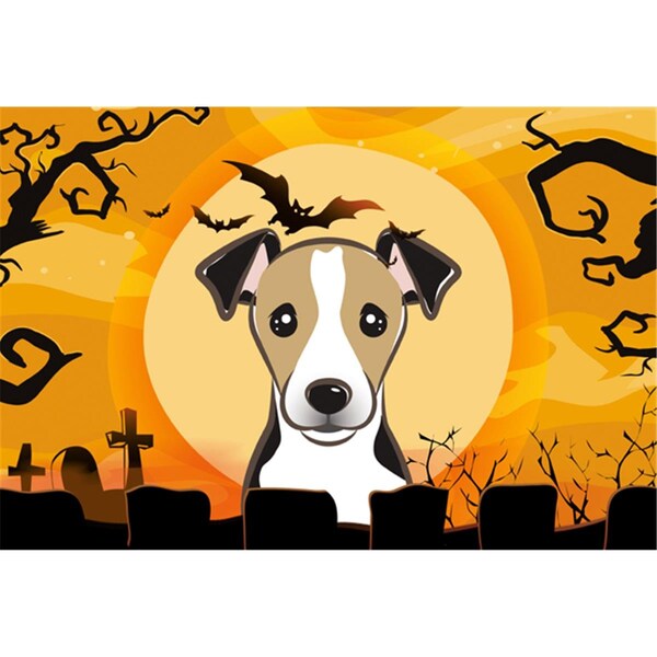 Carolines Treasures Halloween Jack Russell Terrier Fabric Placemat - BB1819PLMT