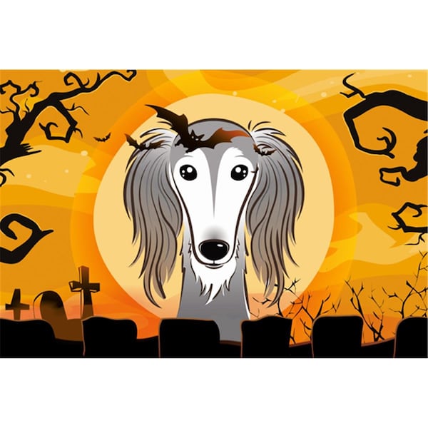 Carolines Treasures Halloween Saluki Fabric Placemat - BB1787PLMT