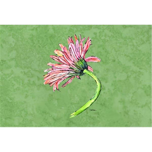 Carolines Treasures Gerber Daisy Pink Fabric Placemat - 8853PLMT