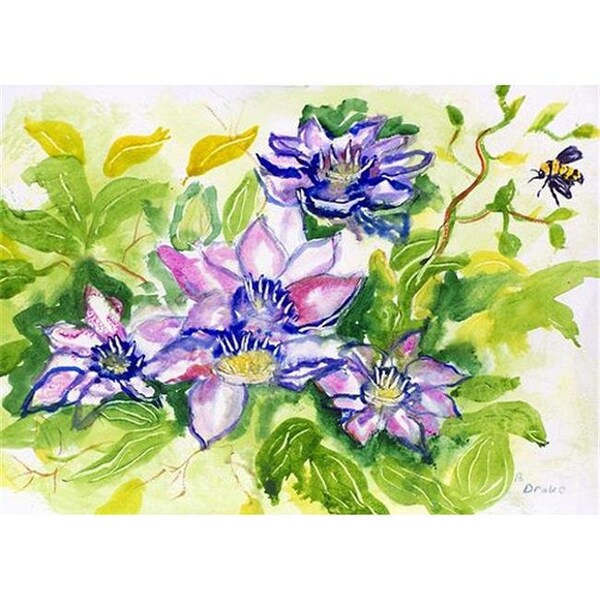 Betsy Drake Betsy Drake PM284 Clematis Place Mat - Set of 4 - PM284