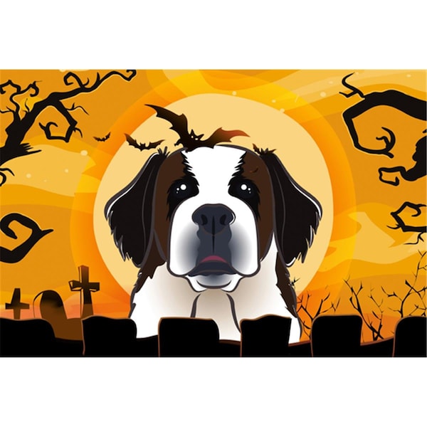 Carolines Treasures Halloween Saint Bernard Fabric Placemat - BB1804PLMT